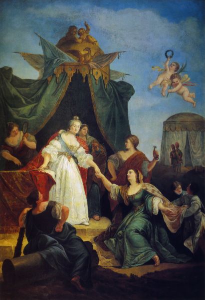 Фонтебассо Ф. Вступление на престол Екатерины II. 1762