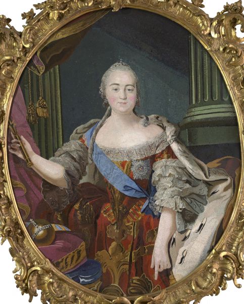 Портрет императрицы Елизаветы Петровны. 1758—1760. Мозаика