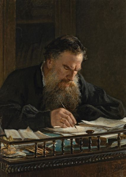 Ге Н.Н. Портрет писателя Л.Н. Толстого. 1884