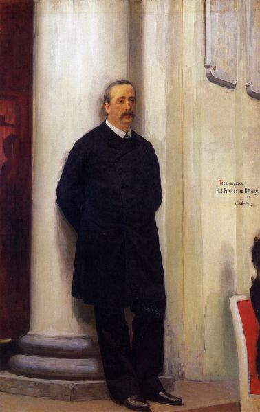 Репин И.Е. Портрет композитора и ученого-химика А.П. Бородина. 1888