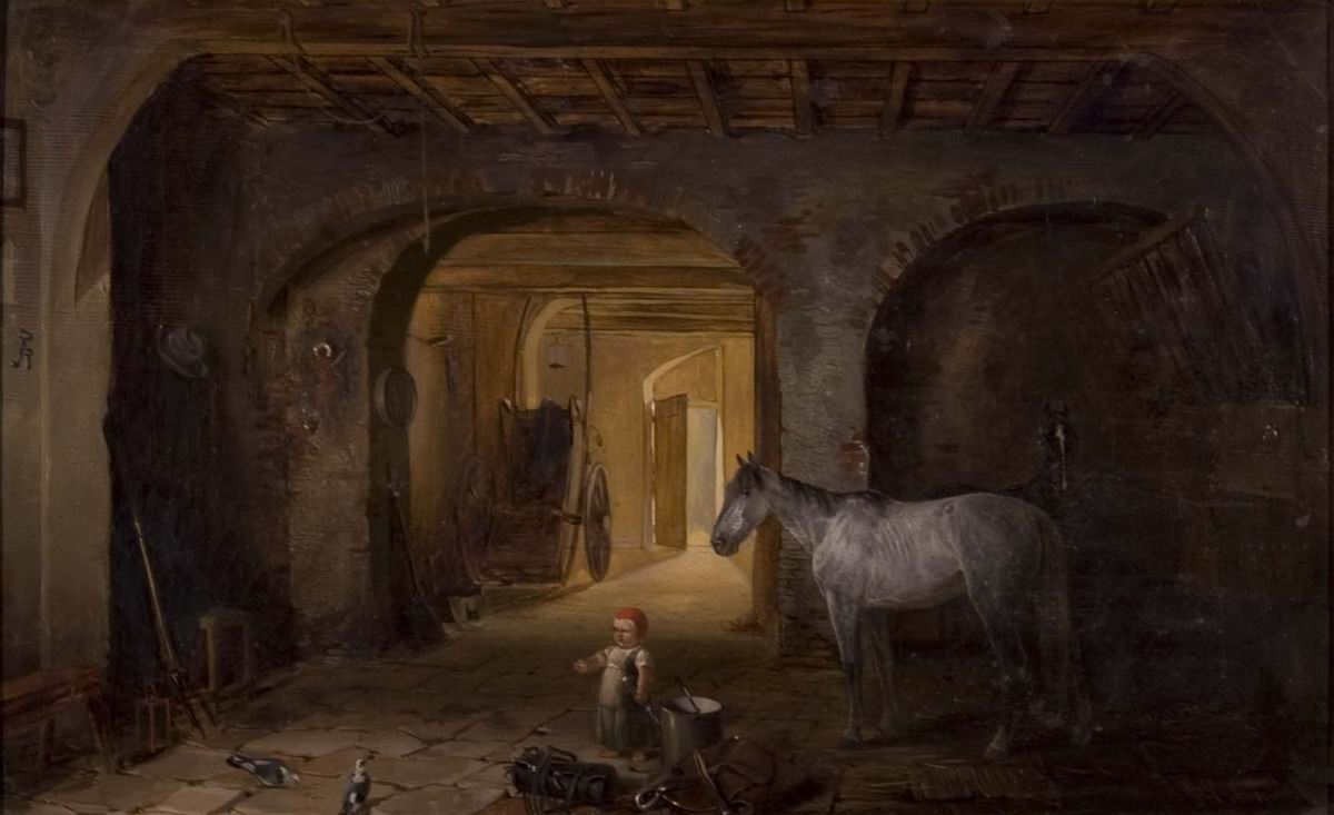 Stable art. Владимир Дмитриевич сверчков. Сверчков Владимир Дмитриевич картины. 1820 Конюшня. Конюшня средневековья.