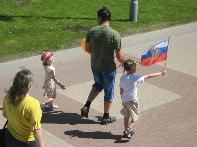 Всей семьей на праздник. 9 мая 2013 года, г.Белгород 