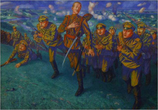 Петров-Водкин К.С. На линии огня. 1916. Холст, масло