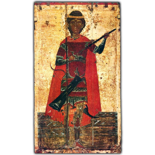 Великомученик Димитрий Солунский. Начало XV - XVI вв. Псков