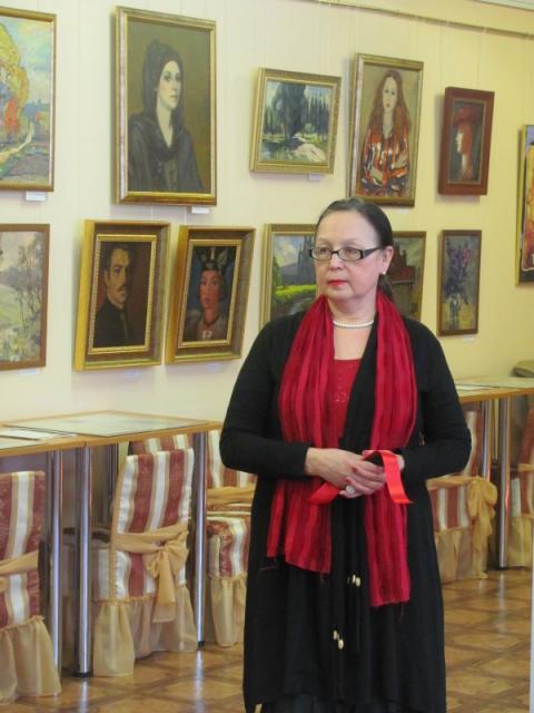 Выставка Александра Киселёва "Музы весны" в школе № 601