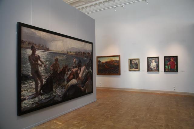 Открытие выставки Аркадия Пластова в Корпусе Бенуа Русского музея
