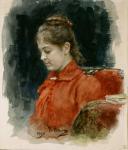 Репин И.Е. Портрет Е.В.Лавровой. 1890.  ГРМ