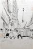 Хигер Е.Я. Убирают снег. Блокадные зарисовки. 1942