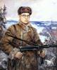 Серов В.А. Портрет командира партизанского отряда Д.И.Власова. 1942