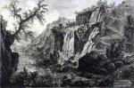 Джованни Батиста Пиранези. Вид водопада в Тиволи. 