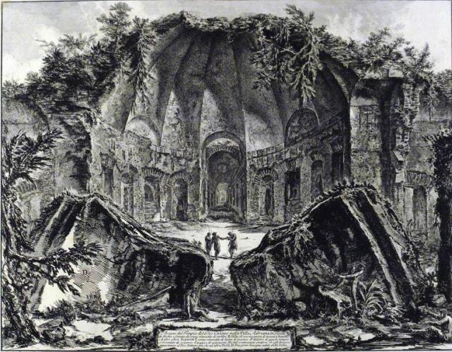Джованни Батиста Пиранези. Руины храма Канопуса на вилле Адриана в Тиволи. 1769. 