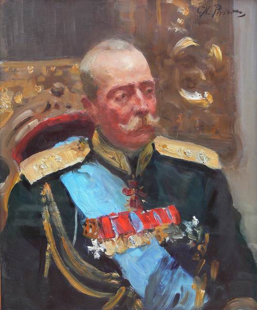 Репин И.Е.  Портрет члена Государственного совета принца А.П.Ольденбургского