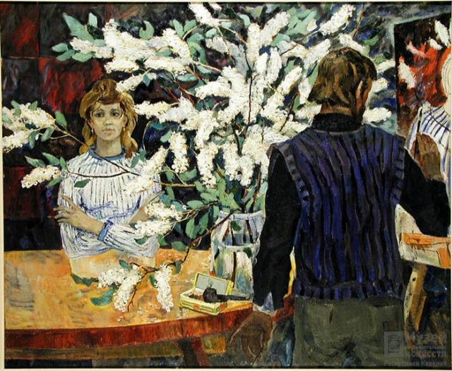 Черемуха. 1976-1977. Холст, масло. 79х102.